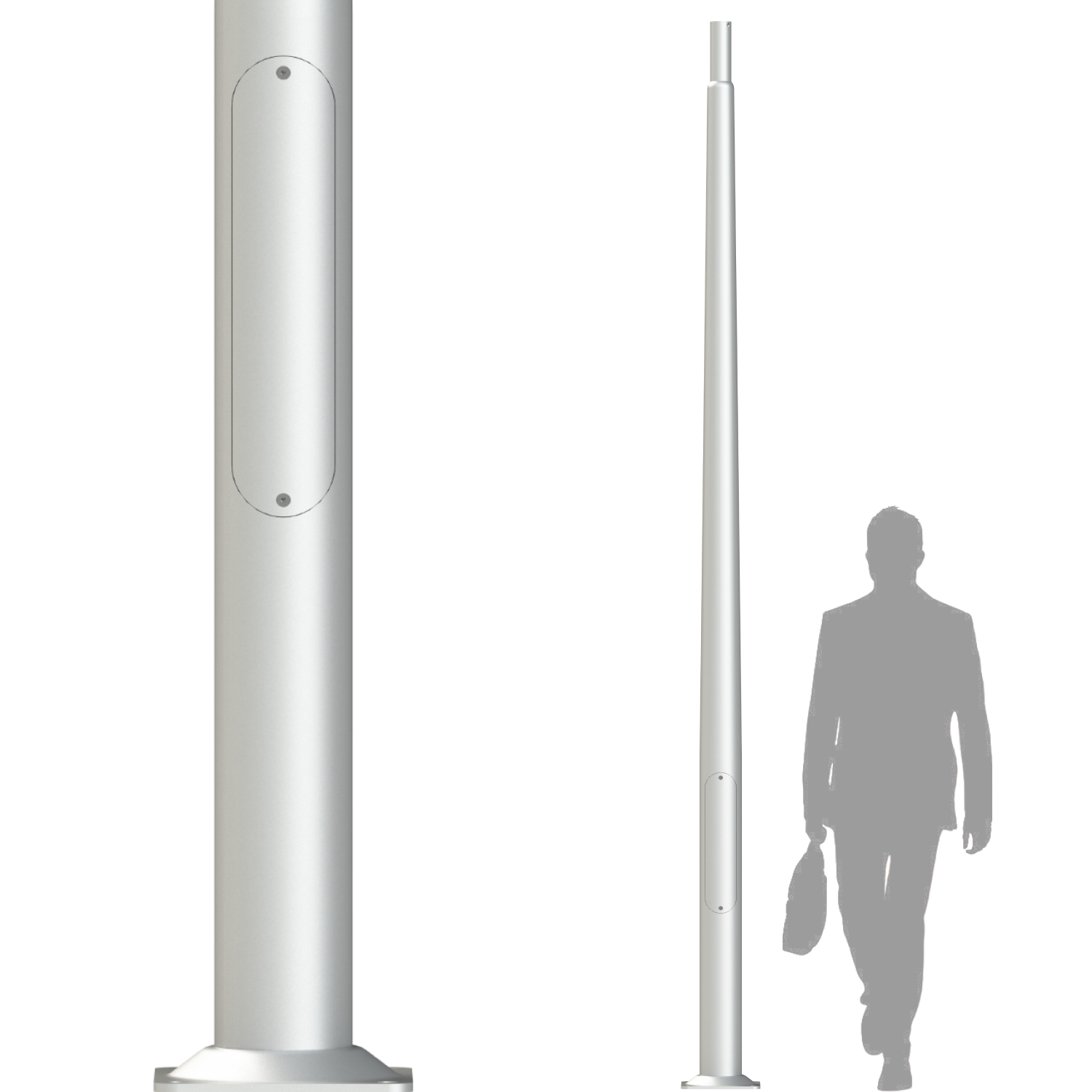 C-AL - алюминиевые опоры освещения